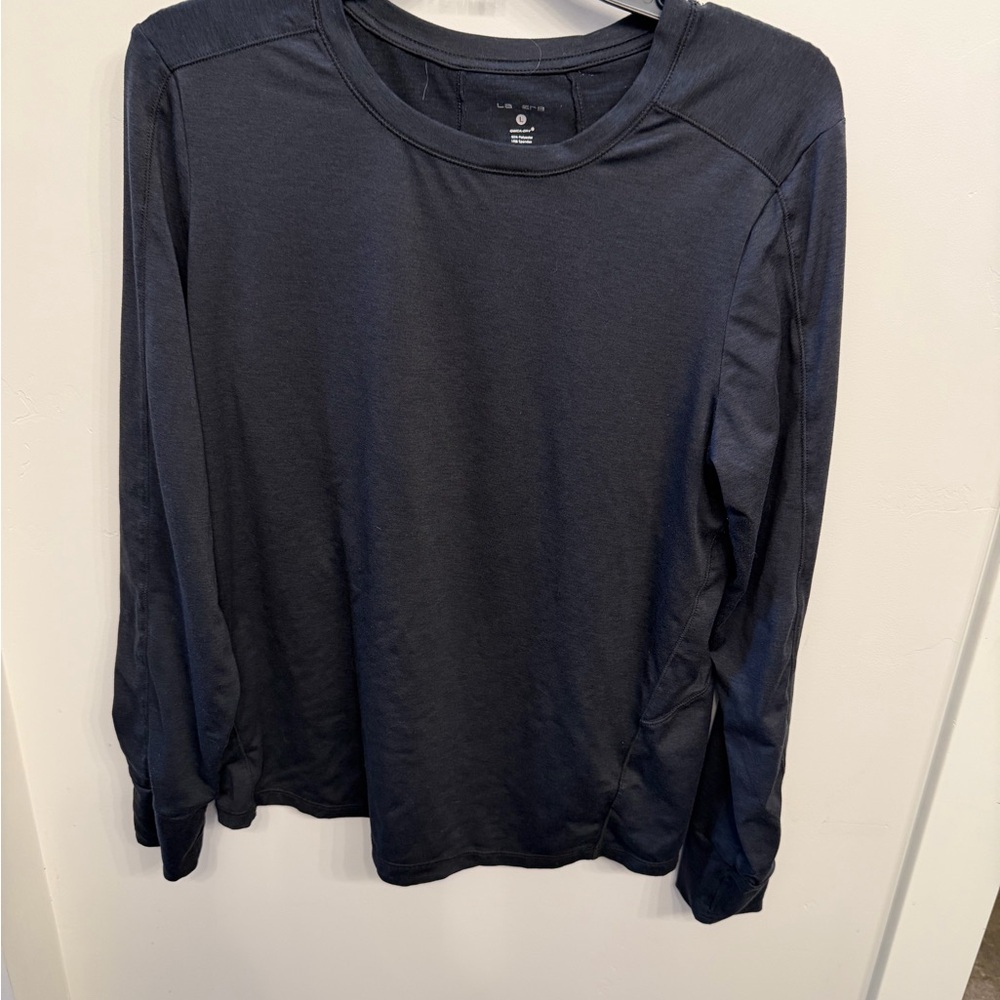 Layer 8 Women's Dark Gray Long Sleeve Top